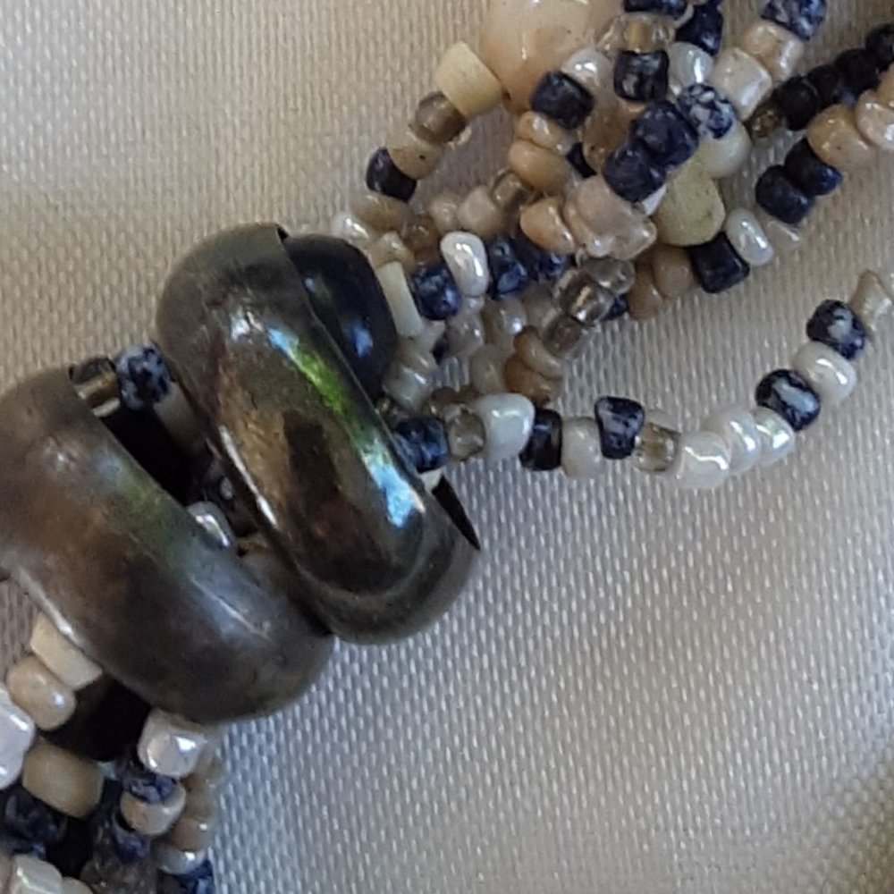 COPY - Bracelet 11" Beadwork Jewelry Findings Seed Beads Metal Rings Crafts Han… - Picture 5 of 8